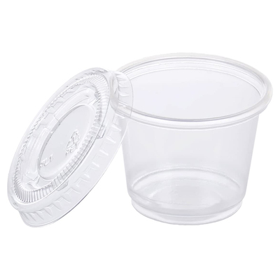 0.75oz Plastic Sauce cup with PET lid