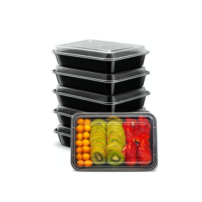 Disposable Plastic Container Food Storage Tray with Lids