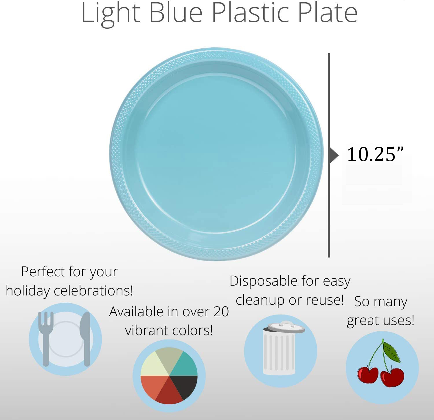 Light blue reusable plastic blister plate jinhua sengda tech co ltd 