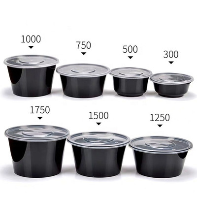 Regular Round Disposable Packaging Plastic Food Containers