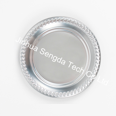 10.25inch Modern Metallic Silver PS Plastic Plate