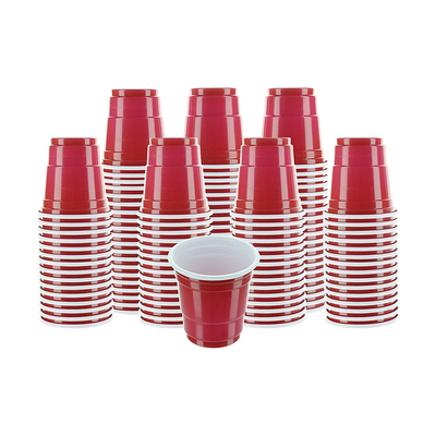 2oz PP plastic red cup