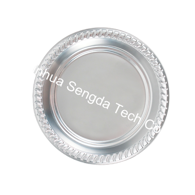 7inch Modern Metallic Silver PS Plastic Plate