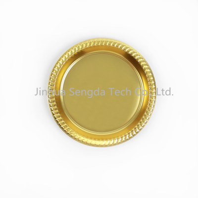 9inch Modern Metallic Gold PS Plastic Plate