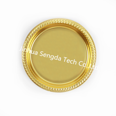 10.25inch Modern Metallic Gold PS Plastic Plate