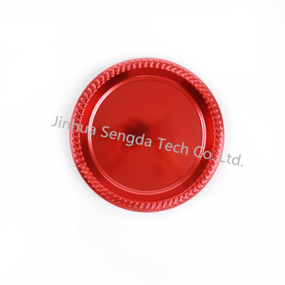 9inch Modern Metallic Red PS Plastic Plate