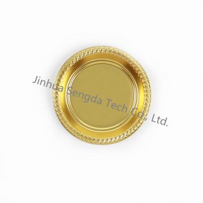 7inch Modern Metallic Gold PS Plastic Plate